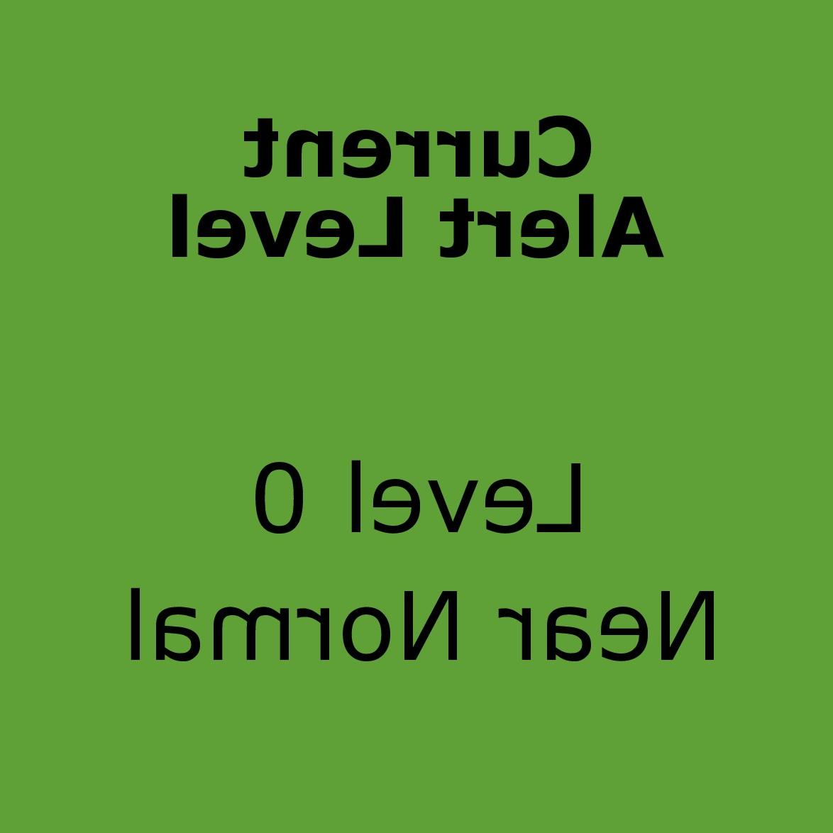 Alert Level Near Normal